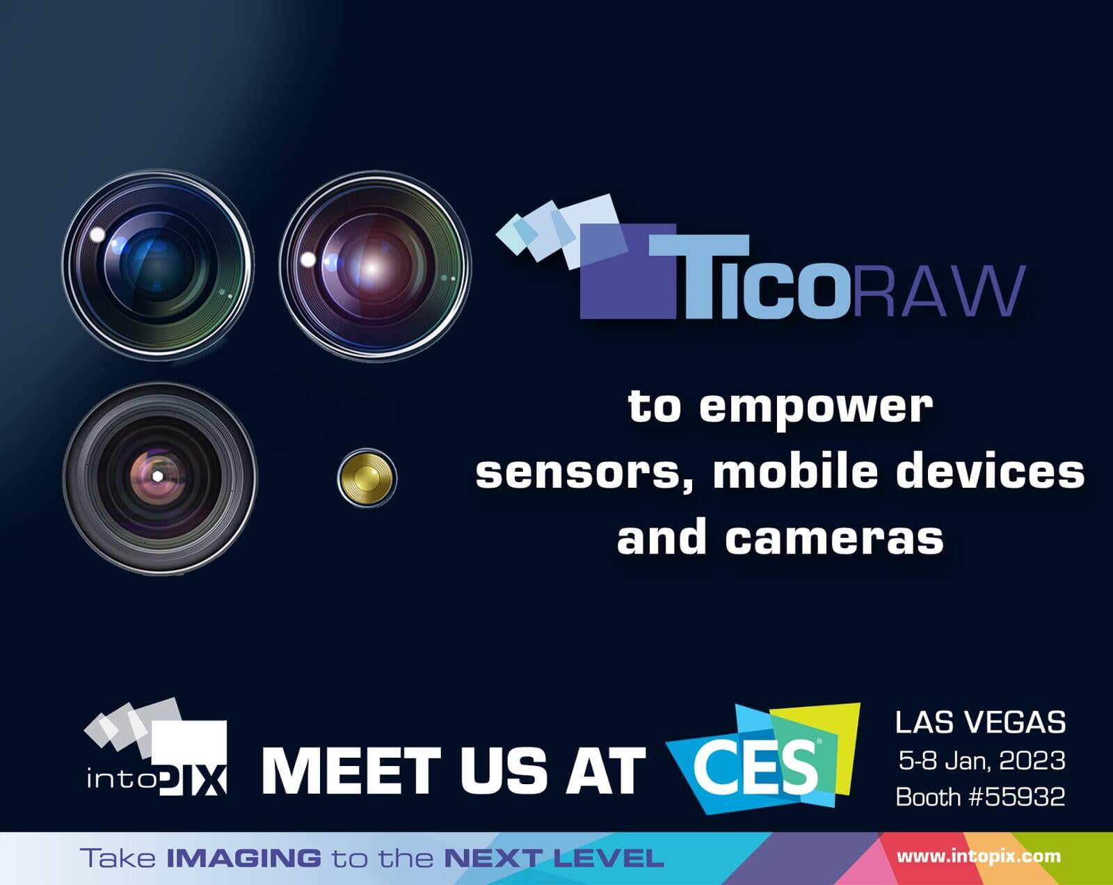 intoPIX TicoRAW 기술, CES 2023에서 모바일 장치, 센서 및 카메라 기능을 강화